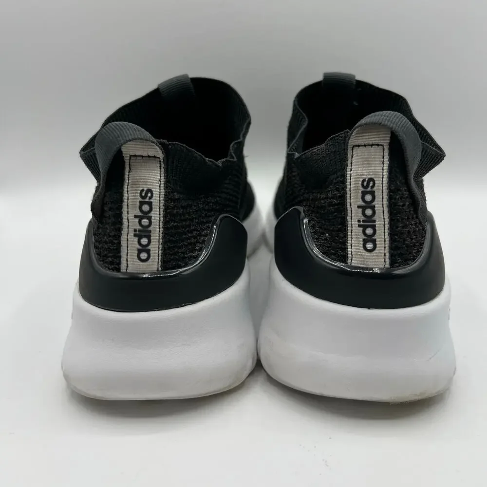 Adidas Neo Ultimafusion Cloudfoam Black Carbon Knit Pull On Sneakers | Women's 8 - Picture 4 of 10